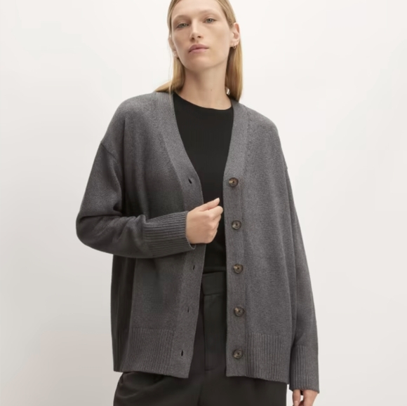 🆕 EVERLANE The Organic Cotton Cardigan - Picture 6 of 14